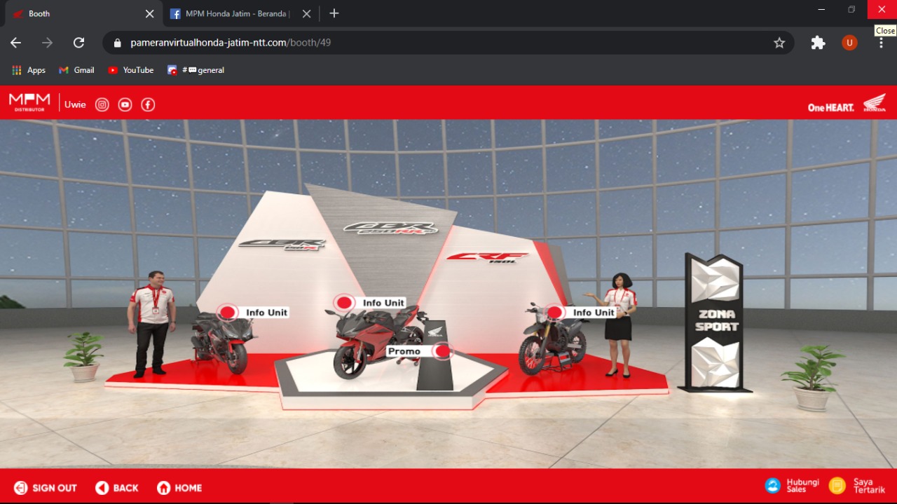 Pameran Virtual MPM Honda Jatim Diminati Ribuan Konsumen Honda